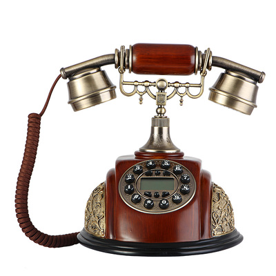 仿古电话机欧式电话机老式高档创意座机家用贵族复古电话机摆件