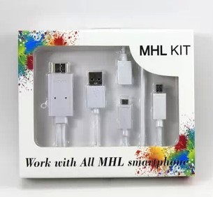 2014天天特价 手机MHL转换线 转HDMI电视电脑 投影仪转接线 正品