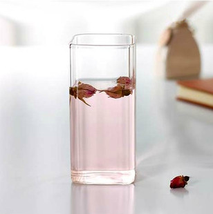 玻璃杯耐热玻璃创意方形直杯手工方杯简约水杯特价茶杯果汁水杯子