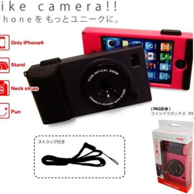 ZW4080/iCamera iPhone 4 相机造型外壳 苹果手机壳 手机套