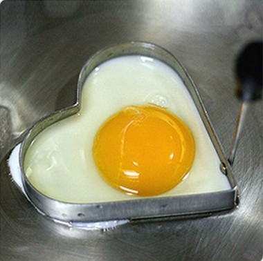304不锈钢煎蛋器 心形煎蛋圈 煎蛋模具 创意爱心蛋模 烘焙工具