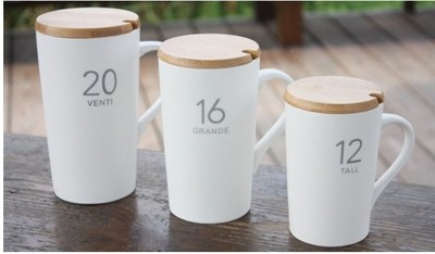 陶瓷 马克水杯创意亚光数字杯DIY咖啡带盖星巴克型骨瓷办公杯包邮