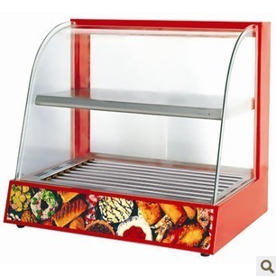 全新正品弧形玻璃陈列柜加厚型热狗机烤肠机热狗机烤香肠机商用
