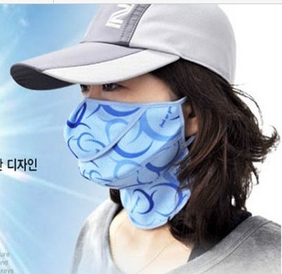 夏季 防晒防尘口罩 防紫外线防风沙透气护颈面罩A90