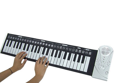新品上市厂家直销 便携练指钢琴49键手卷软钢琴 可防水可折叠