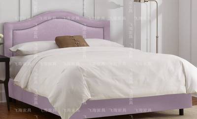 新款公主床 美式布艺床 儿童床样板床 软床 简约时尚1.5米1.8米床
