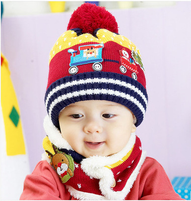 包邮韩版童帽婴儿帽子冬季宝宝冬天帽子毛线帽儿童帽子保暖套头帽