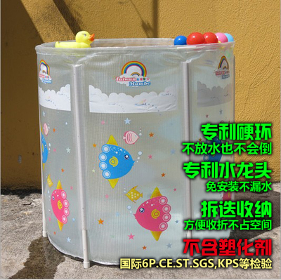 台湾曼波婴儿游泳池夹网布支架宝宝戏水池专利防倒塌全国包邮正品