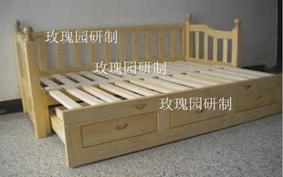 特价纯实木床儿童床 双人床l 两用床 抽拉床 推拉床 拖床 子母床