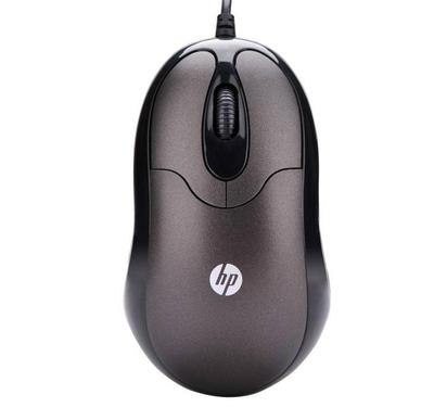 HP惠普有线鼠标FM100笔记本台式电脑USB光电小巧轻便惠普正品鼠标