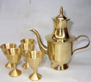 纯铜酒壶铜酒杯摆件大小号酒杯家居餐饮用品具铜器工艺制品