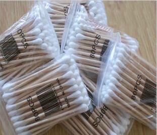 高级卫生双头木棒抗菌卫生棉棒棉签批发 化妆棒 木质棒 40只装
