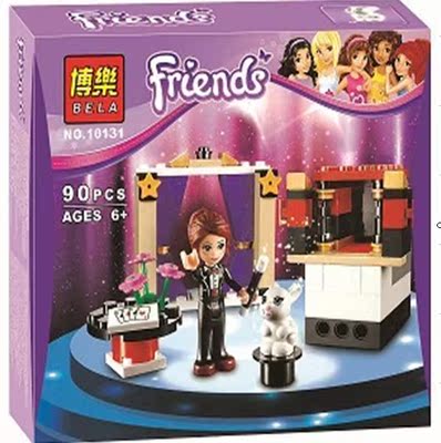 博乐10131女孩Friends系列L41001米娅的魔术表演拼装积木女孩玩具