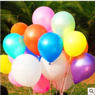 10寸韩国进口珠光气球婚房婚礼装饰气球 节日场景布置圆形气球