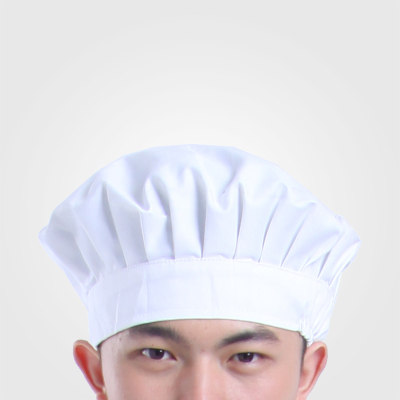 白色厨师布帽子厨房厨师帽子饭店厨师帽子酒店餐饮厨师帽男女通用