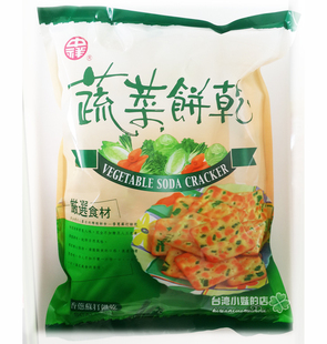 台湾中祥蔬菜苏打饼干咸味独立包360g 5包/箱 整箱包邮