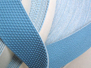包辊带，辊包皮，粒面带，防滑带，糙面带，纺织皮带，橡胶颗粒带