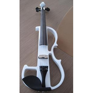厂家促销 超酷白色全手工电小提琴 电子小提琴 配白色弓子