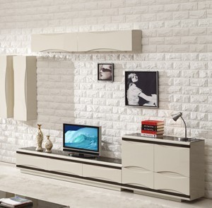 电视柜现代 时尚简约白色钢琴烤漆玻璃客厅宜家储物电视机柜
