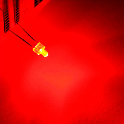 LED发光二极管 2MM 红发红光 (100只)