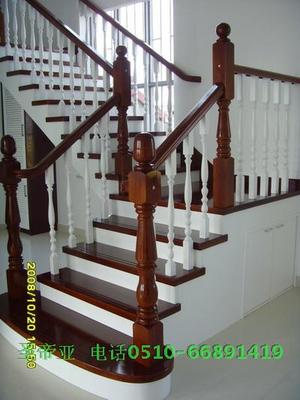 无锡圣帝亚别墅复式楼纯实木楼梯★专业品质、厂家直销★SDY028