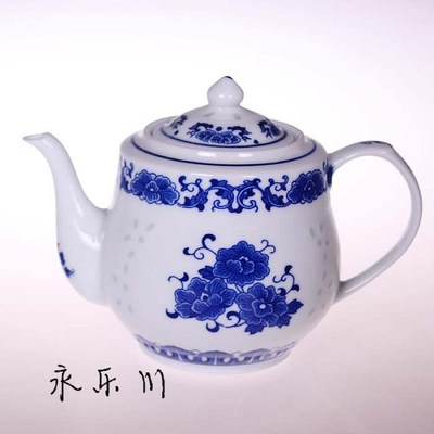 陶瓷油壶醋壶 青花瓷大容量茶壶 玲珑壶热水壶泡茶水壶特价包邮