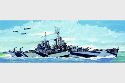 闲人馆 小号手05725 1:700 美国海军巴尔的摩号重巡洋舰CA68 1944