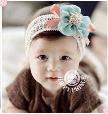 新品必备拍照发饰宝宝童发婴儿花朵雪纺韩国最新假发