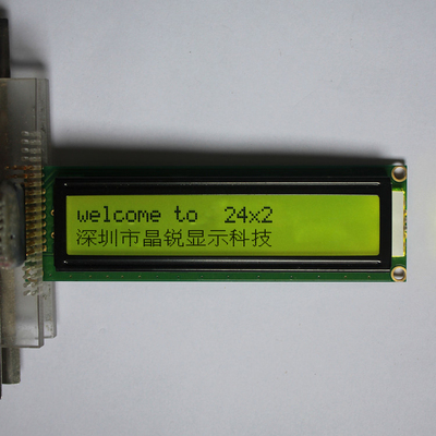 LCD点阵2402液晶屏 LCM2402A厂家直销 背光黄绿屏黑字 5V/3.3V