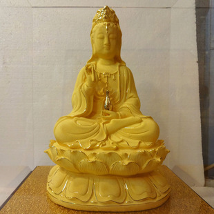 南无观世音菩萨法身大士观自在坐像开光佛像摆件佛教结缘工艺礼品
