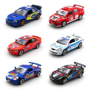 四件包邮斯巴鲁本田三菱丰田雷克萨斯合金回力开门汽车模型玩具