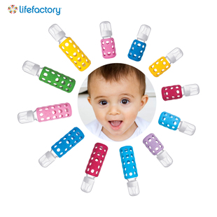 Lifefactory美国进口玻璃奶瓶抗菌抗摔防爆耐高温标准口径120ml