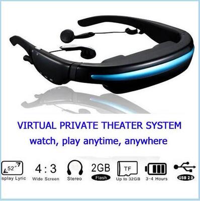 50 inch Virtual Digital Video Glasses Eyewear Mobile Theater