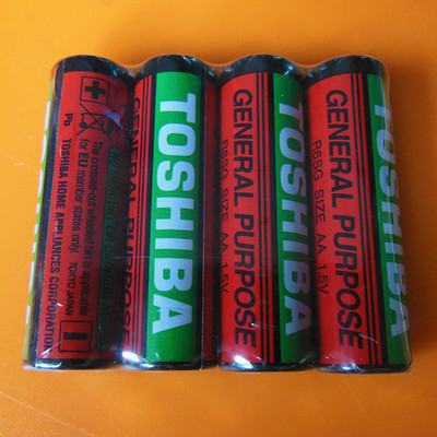 批发 正品东芝TOSHIBA 碳性 5号AA一次性干电池 玩具遥控无线键鼠