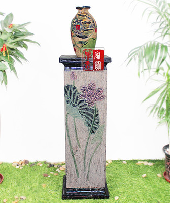 树脂新中式工艺装饰品花瓶造型创意艺术假山盆景流水喷泉落地摆设