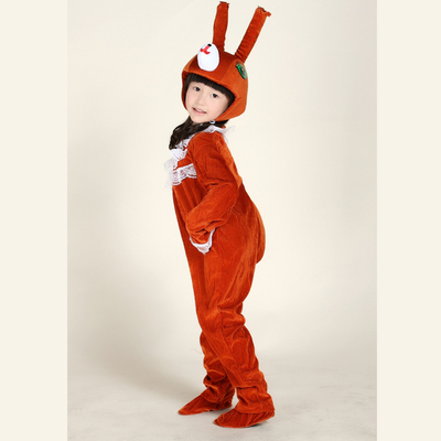圣诞节儿童动物表演服 .小松鼠演出服装幼儿舞蹈卡通话剧游戏服装