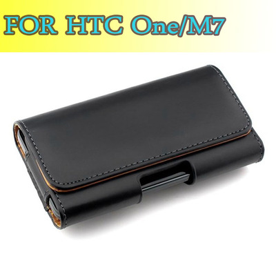 HTC One M7 手机套 保护套 One M7 腰套 皮套 挂腰皮套 壳 配件