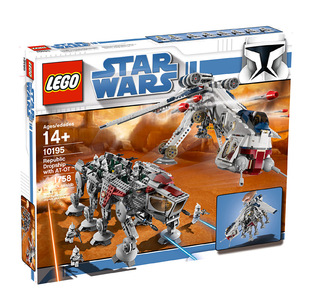LEGO 10195 乐高积木 共和国空投战舰与全地形敞篷步行机 绝版