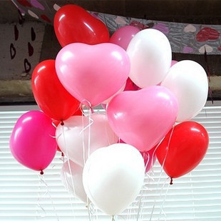 12寸2.8克加厚心形爱心气球婚礼婚房装饰派对求婚氦气飘空气球