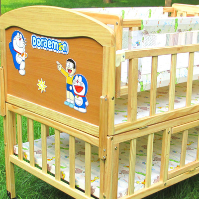 欧洲品质 大规格婴儿床 宝宝床 超大摇篮 新西兰进口松木工字摇篮