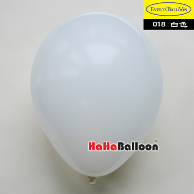 E牌哈哈进口亚光乳胶气球10英寸标准白色 派对布置非韩国NEO哥球