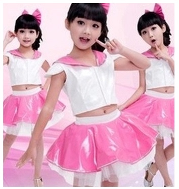 六一儿童表演服蓬蓬裙 幼儿舞台演出服装 公主裙 亮皮啦啦队服