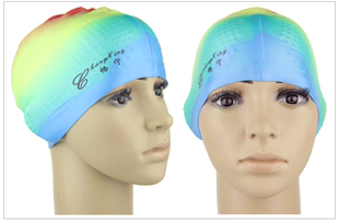 多彩硅胶泳帽正品男女通用长发防水硅胶内胶粒游泳帽成人加大加厚