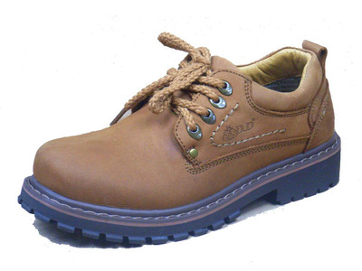 GMT3398浅棕色系带厚底女士休闲鞋女鞋工作鞋皮鞋 支持专柜验货