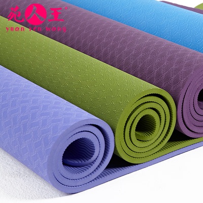 TPE环保瑜伽垫防滑6mm厚瑜珈垫瑜伽毯运动跳操练功垫子特价