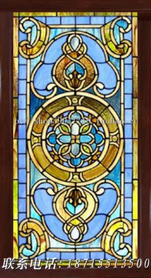欧式教堂艺术玻璃/蒂凡尼艺术玻璃门窗/隔断/吊顶/可定制