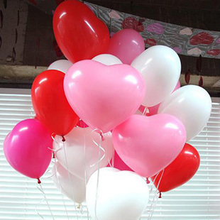 爱心形氦氢气球万圣节日结婚庆生日用品批发汽球布置新房婚房装饰