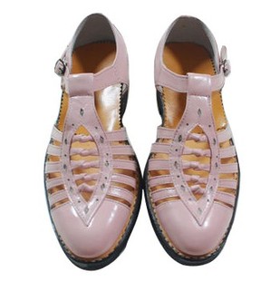 ■ 粉色  手工编织凉鞋