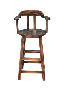 古典高脚吧台椅 实木时尚简约酒吧前台椅子 美容靠背吧椅 吧凳