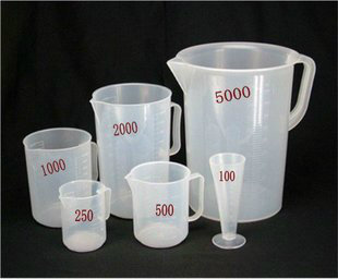 优质PP塑料量杯/量桶 耐腐蚀 盎司杯 吧台/称重必备 250ml 带刻度